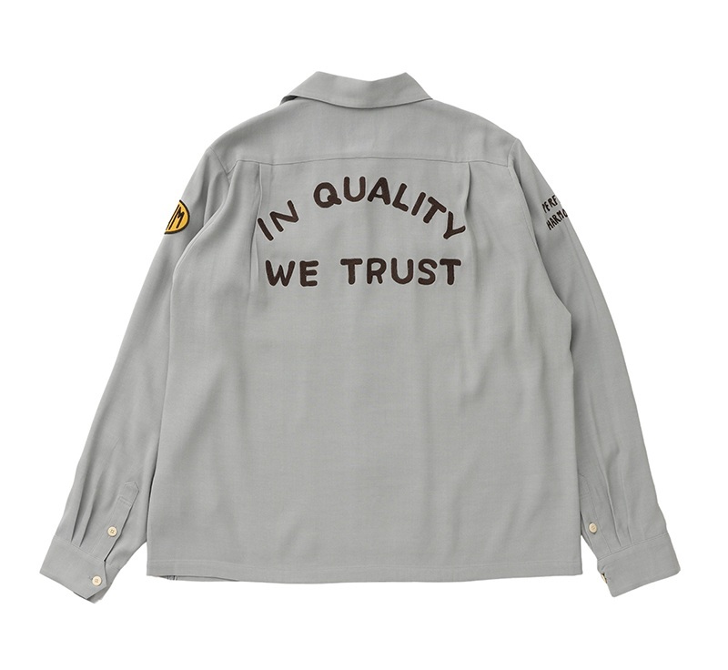 LAST PCS: VISVIM KEESEY G.S. SHIRT L/S I.Q.W.T - GREY PRE ORDER ITEM (預訂中)