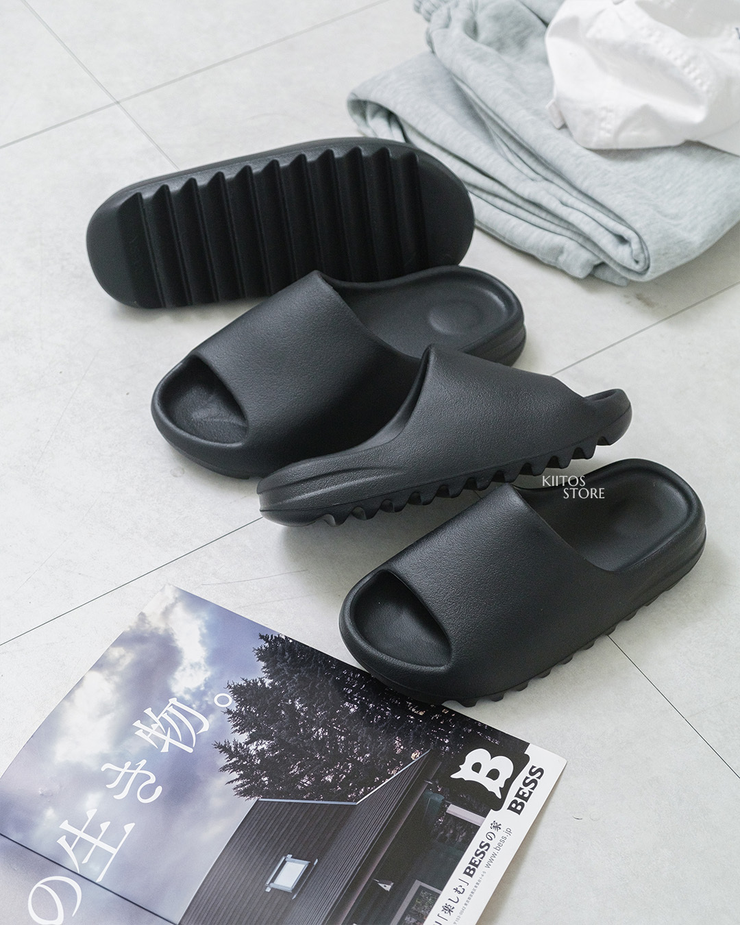 【現貨】Yeezy  YS-01 黑色 拖鞋