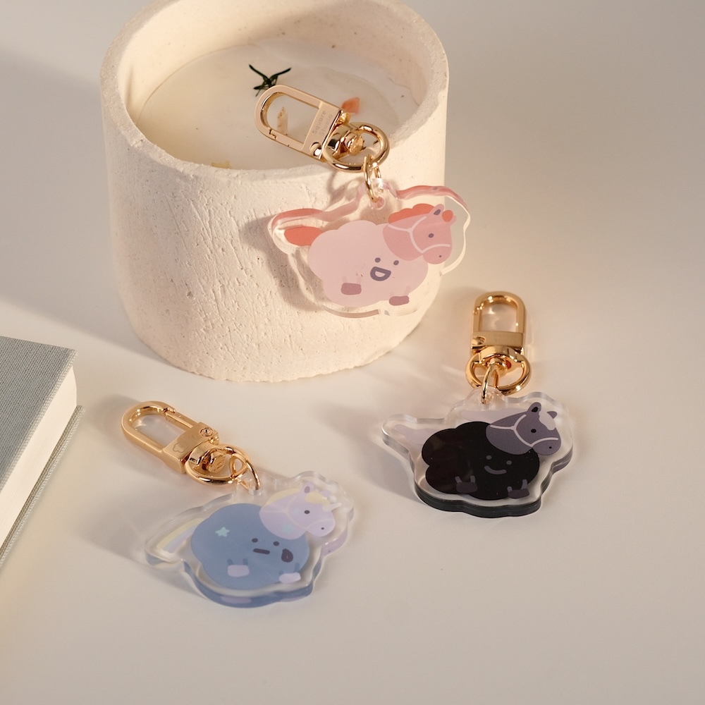 轉運小馬  壓克力吊飾 35mm