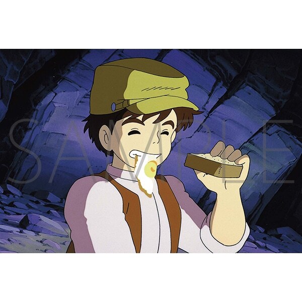 明信片 食物系列 天空之城 巴魯的荷包蛋麵包