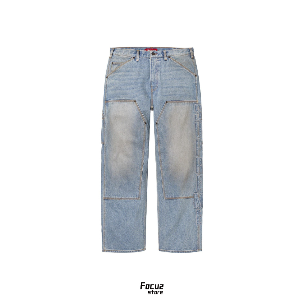 【Focus Store】現貨秒發 Supreme FW25 Week1 Reflective Double Knee Pant 反光雙層護膝褲 牛仔