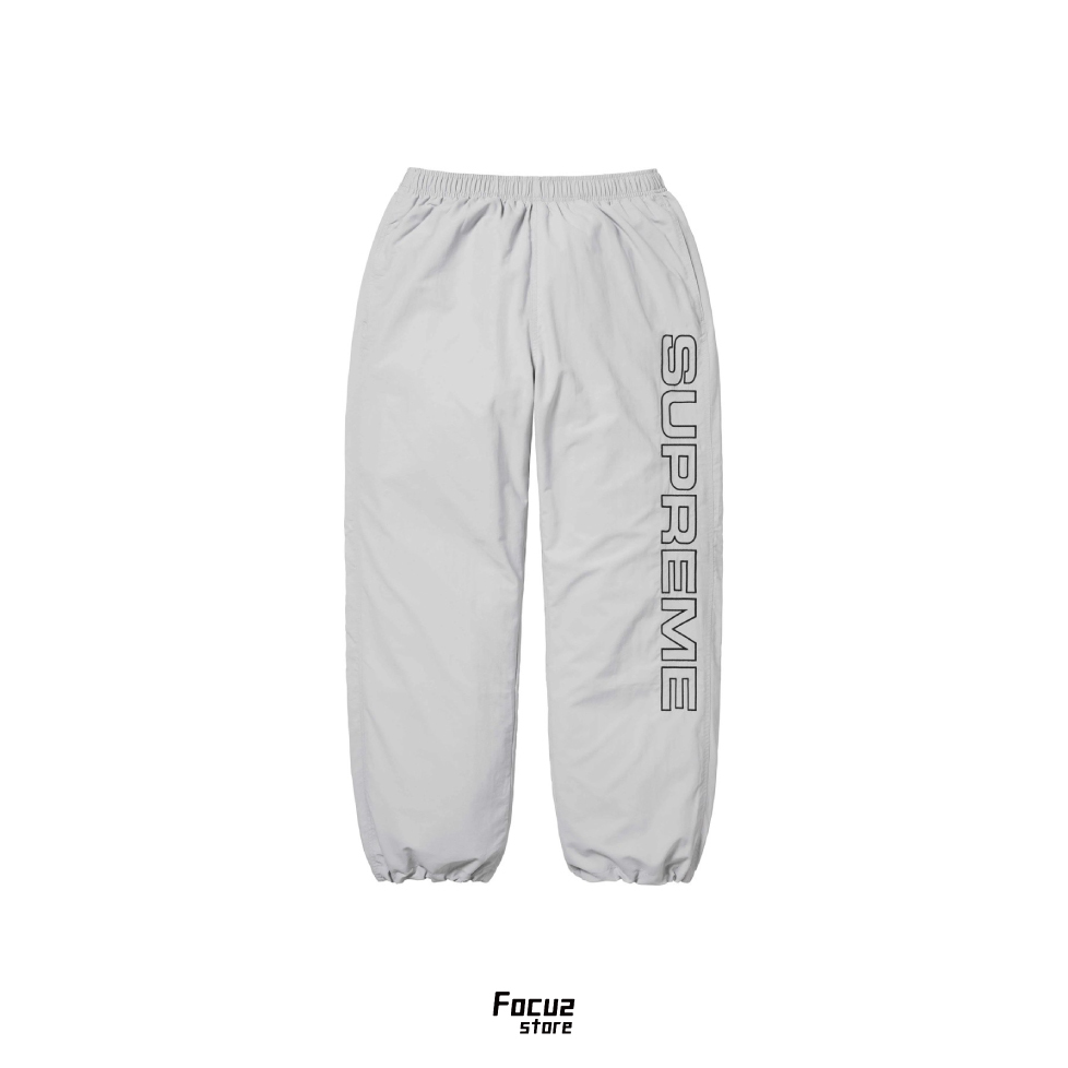 【Focus Store】現貨秒發 Supreme FW24 Week5 Spellout Embroidered Track Pant 刺繡字母運動褲 灰