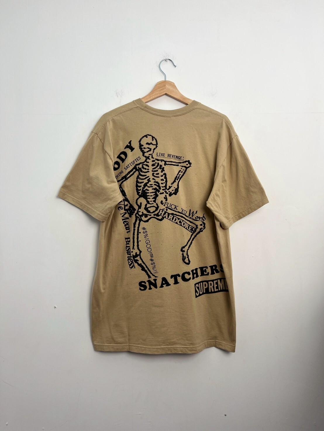 SUPREME 23SS BODY SNATCHERS TEE TAN SIZE L