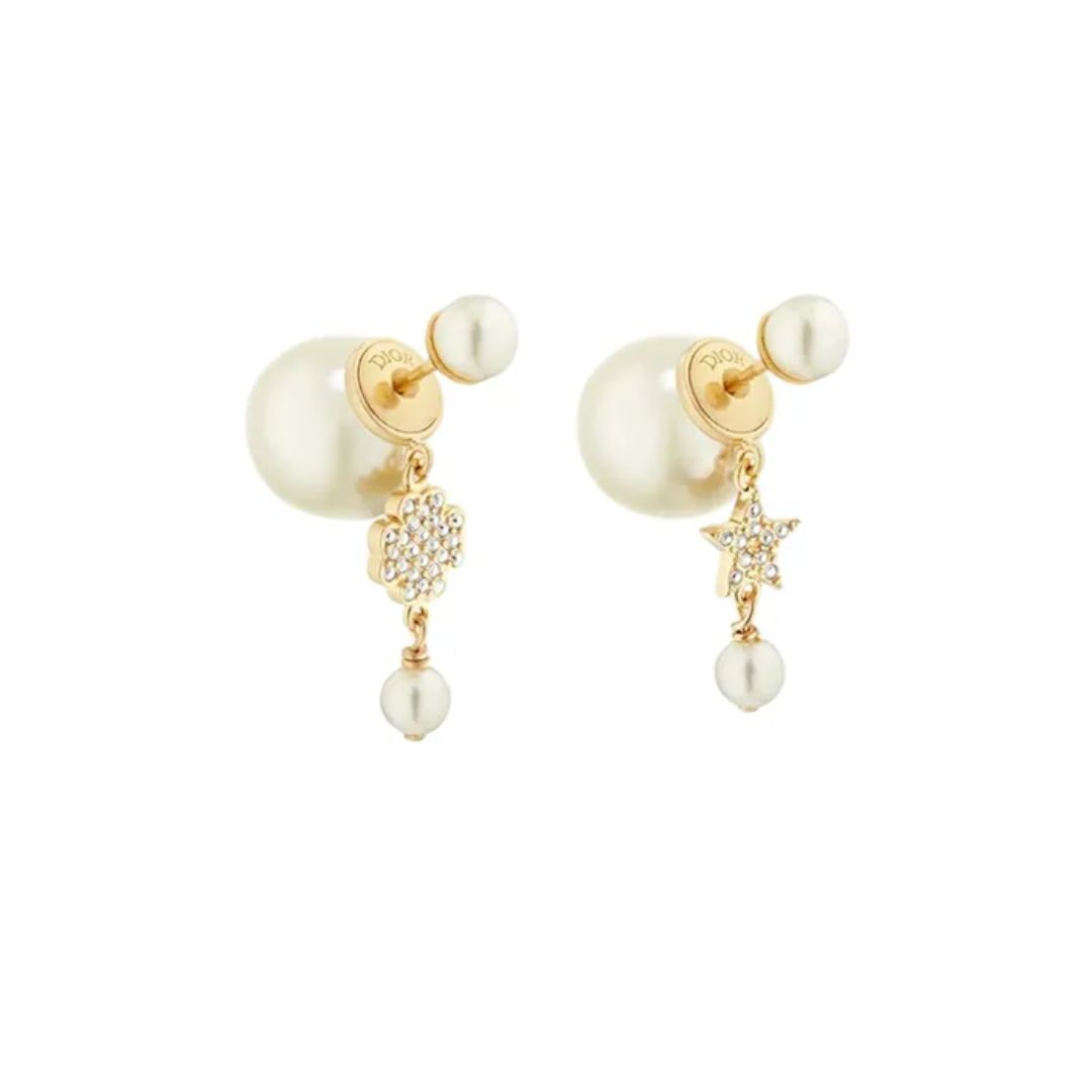 1EU0205-002 [DIOR] Tribales Earrings Gold #E3715WOMCY03SU (BR)