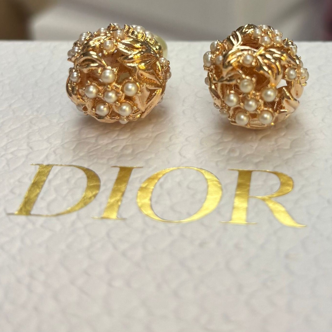 1EU0205-006 [DIOR] Earrings Gold (BR)