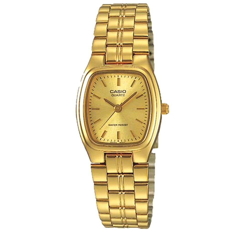 預購款【CASIO 卡西歐】金色 古典鍊帶 簡約無字 小巧指針 富貴雅致 不鏽鋼 手錶 女錶 LTP-1169N-9A