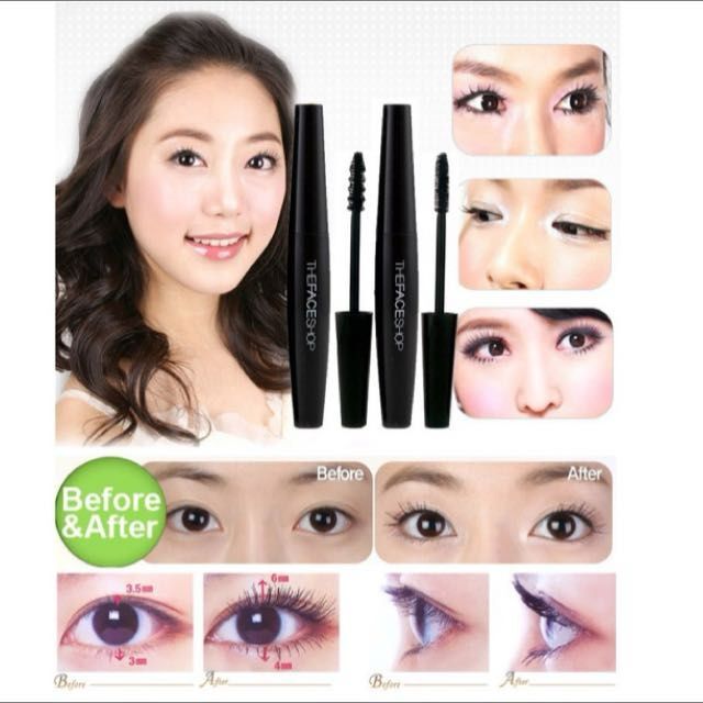 現 貨丨韓國 The Face Shop 黑杆防水纖長睫毛膏 7mL