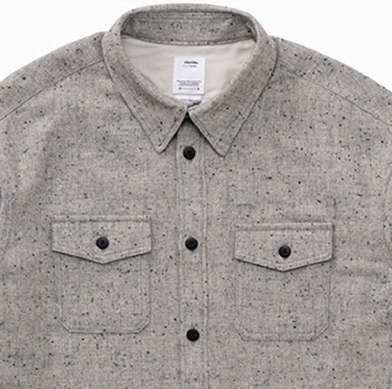VISVIM LUMBER TWEED L/S - GREY PRE ORDER ITEM (預訂中)