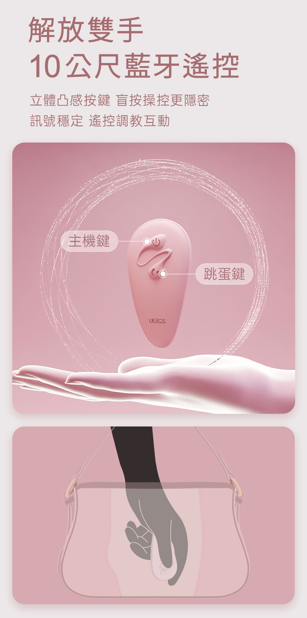 UEROS,你的愛神 UEROS,UEROS 小水母穿戴震動器,震動按摩器,高潮按摩,情趣用品,情趣玩具,成人用品