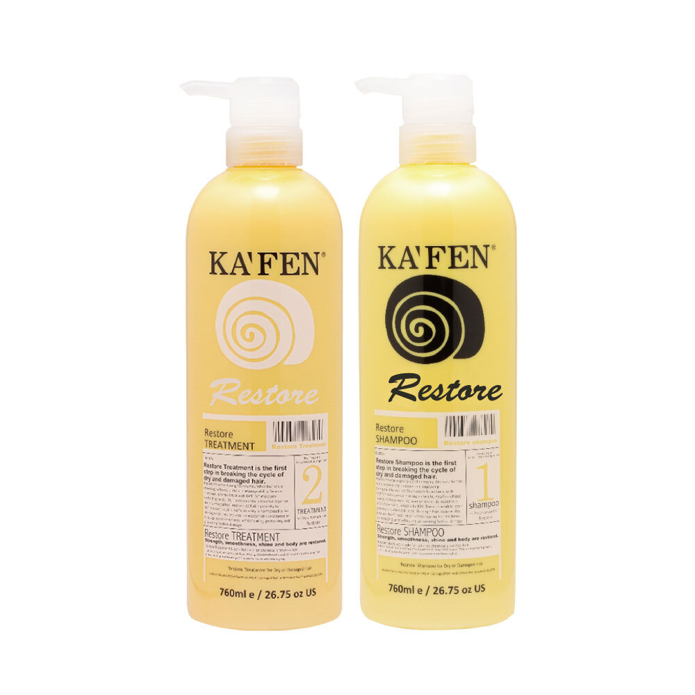 PR11 台灣KA'FEN卡氛 蝸牛極致洗髮精 760ml+蝸牛極致護髮素 760ml **送蝸牛洗護沐旅行組60ml*2套