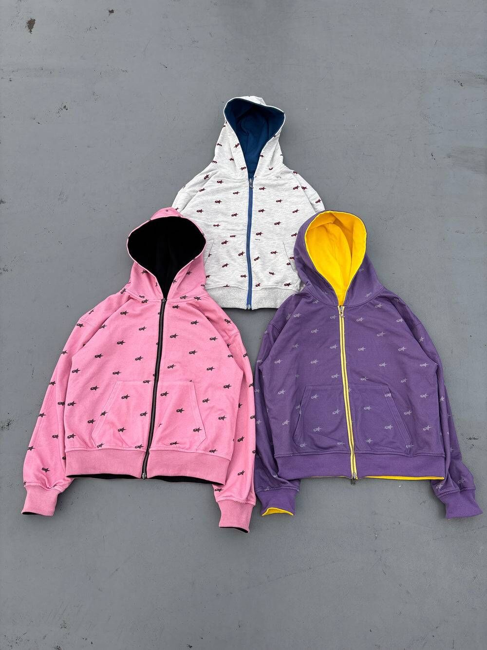 【9090】0207 發售 Star Logo Reversible Zip Hoodie (雙面穿)