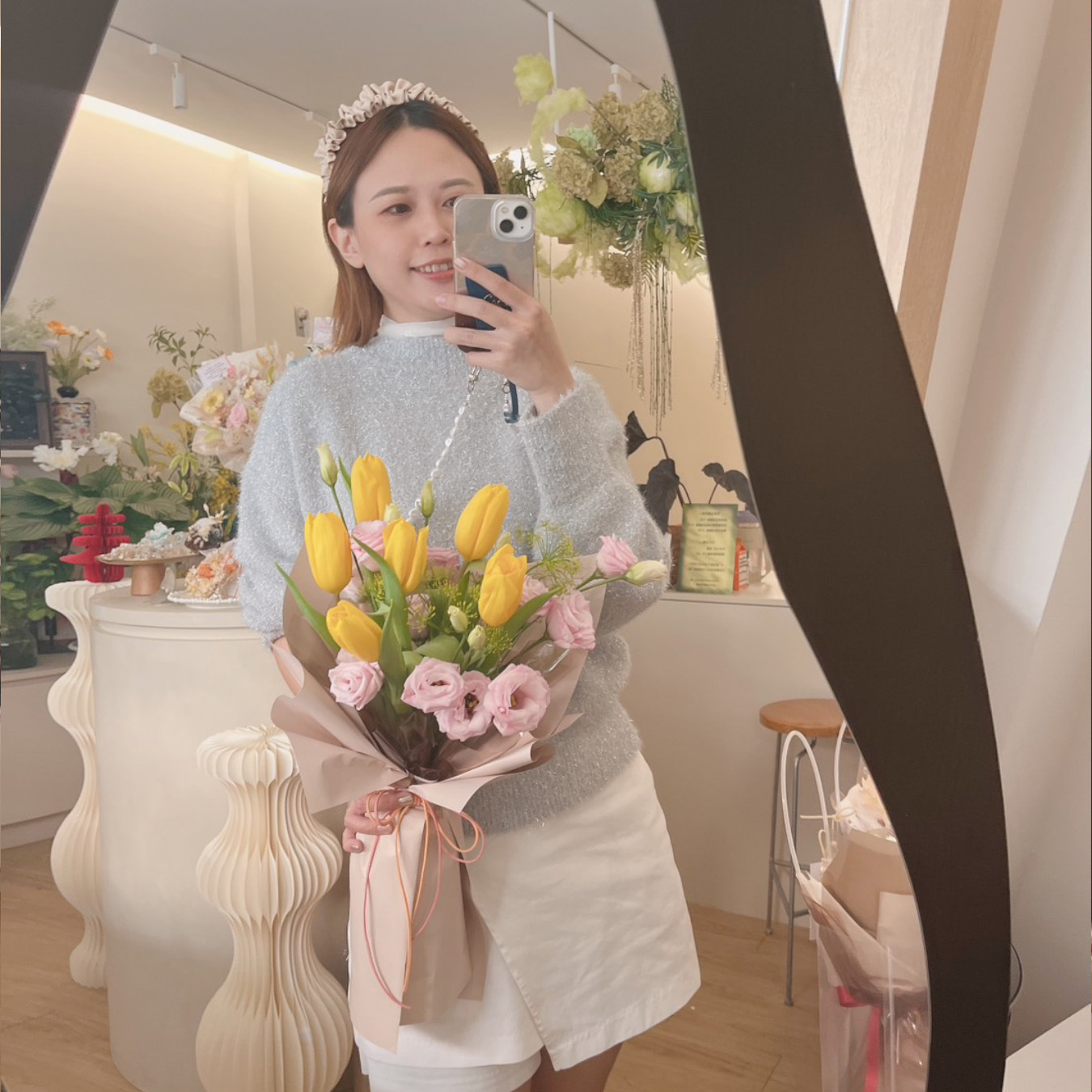 鬱金香+桔梗 鮮花花束