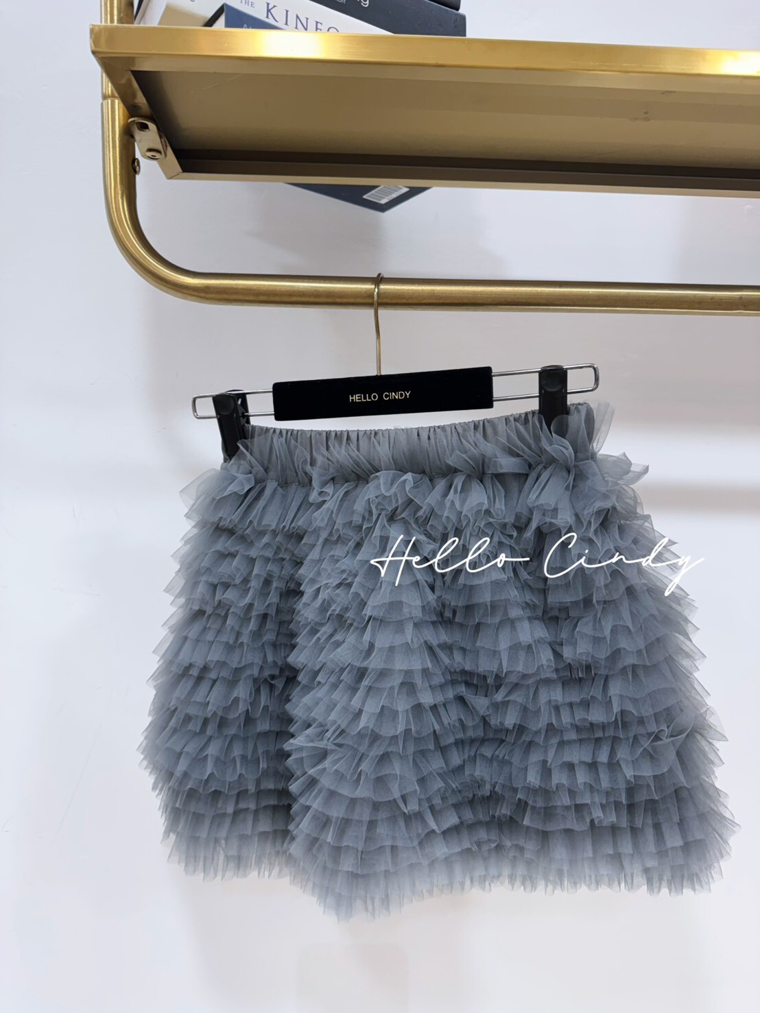 B02023 巴黎小公主紗質短褲裙