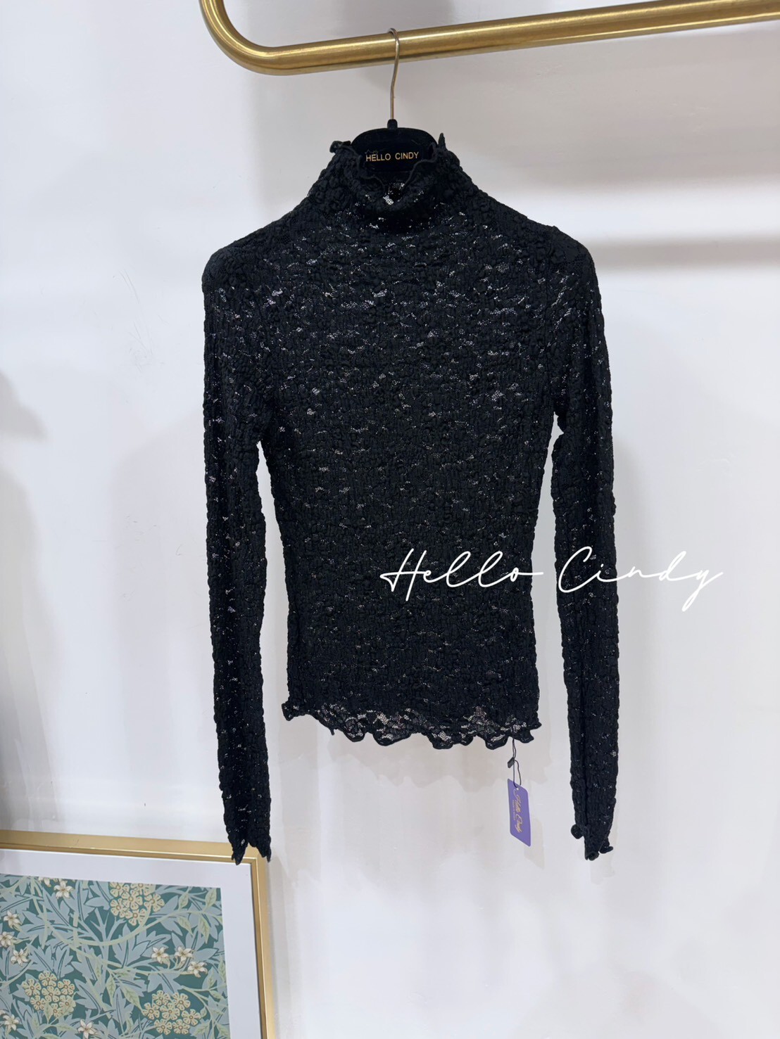 B02026 小立領蕾絲精緻上衣