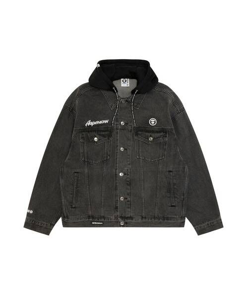 【AAPE】AAPE NOW DENIM JACKET(detachable)