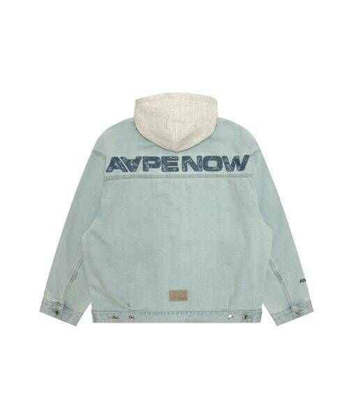 【AAPE】AAPE NOW DENIM JACKET(detachable)