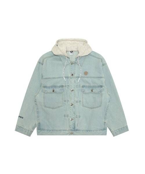 【AAPE】AAPE NOW DENIM JACKET(detachable)