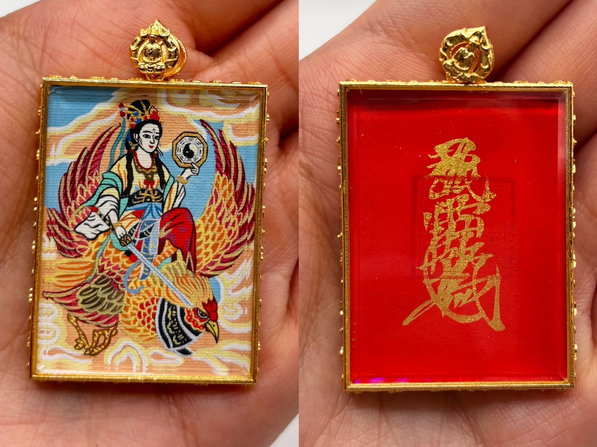 AB260204-L164-九天玄女雙面卡 純銀封 -(需留中文全名，已包紫袍大師開光，4月頭到貨，只限尖沙咀門店自取）