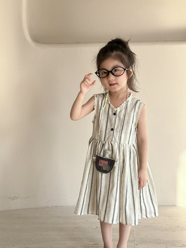 直條花邊洋裝(90/140)