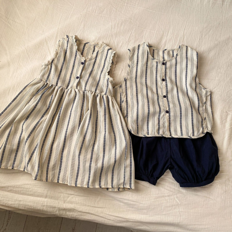 直條花邊洋裝(90/140)