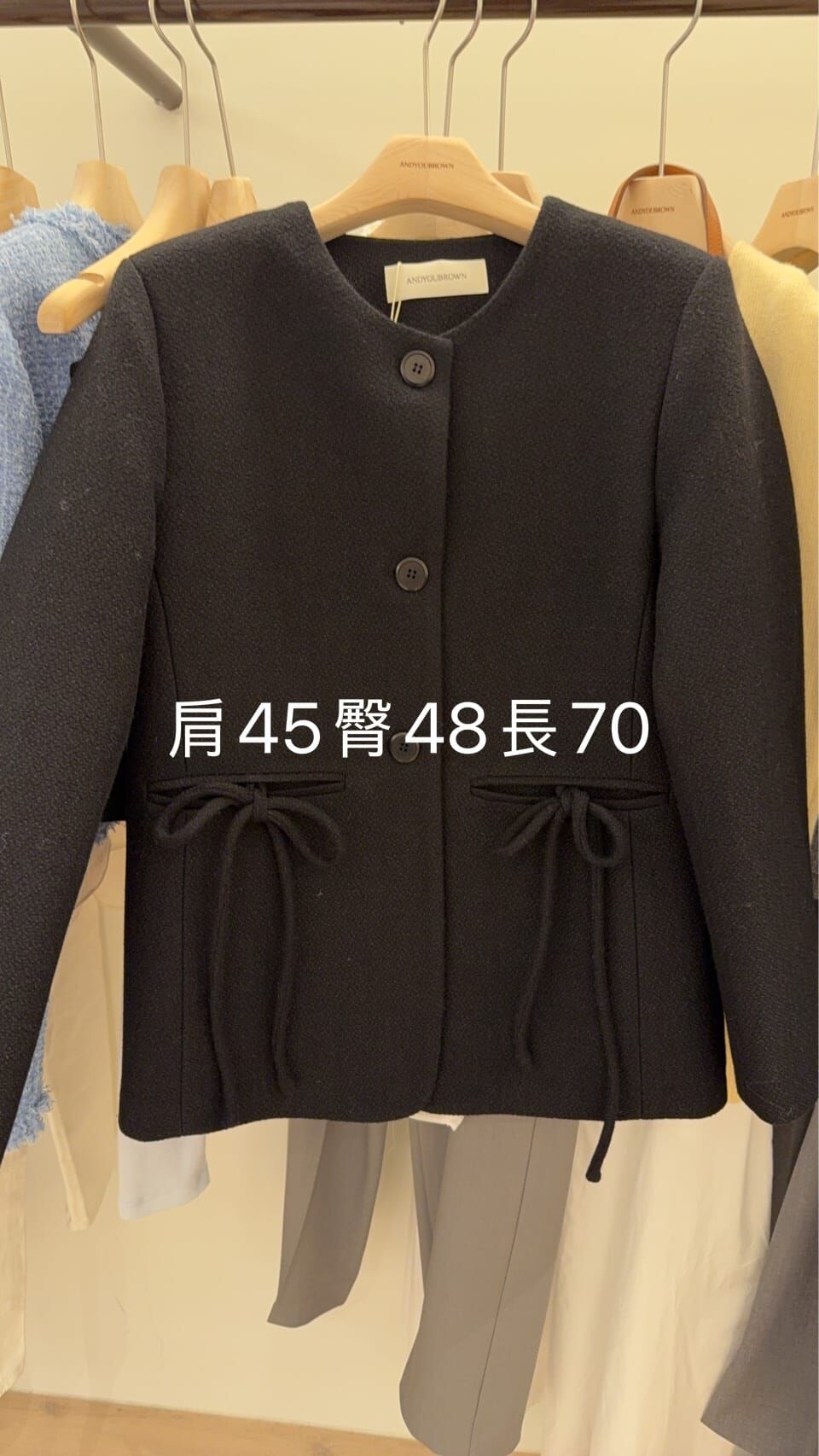 AY5513 小圓領寬鬆外套 *特價* (充值購物金不適用)