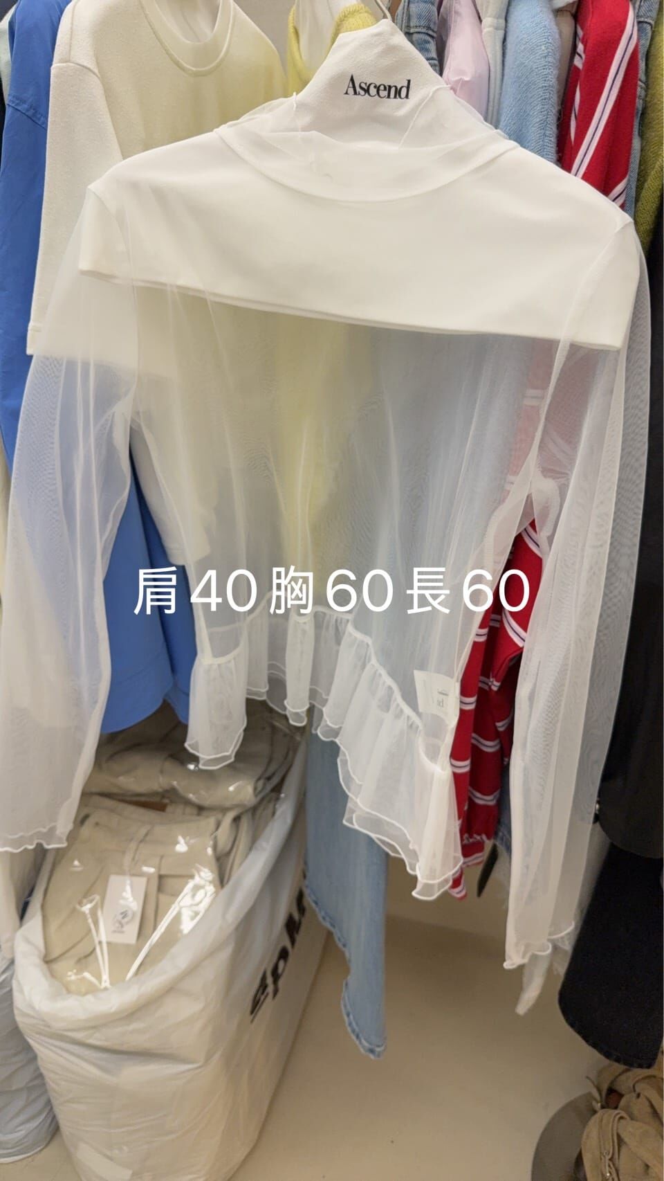 AC5515 木耳邊紗上衣*特價* (充值購物金不適用)