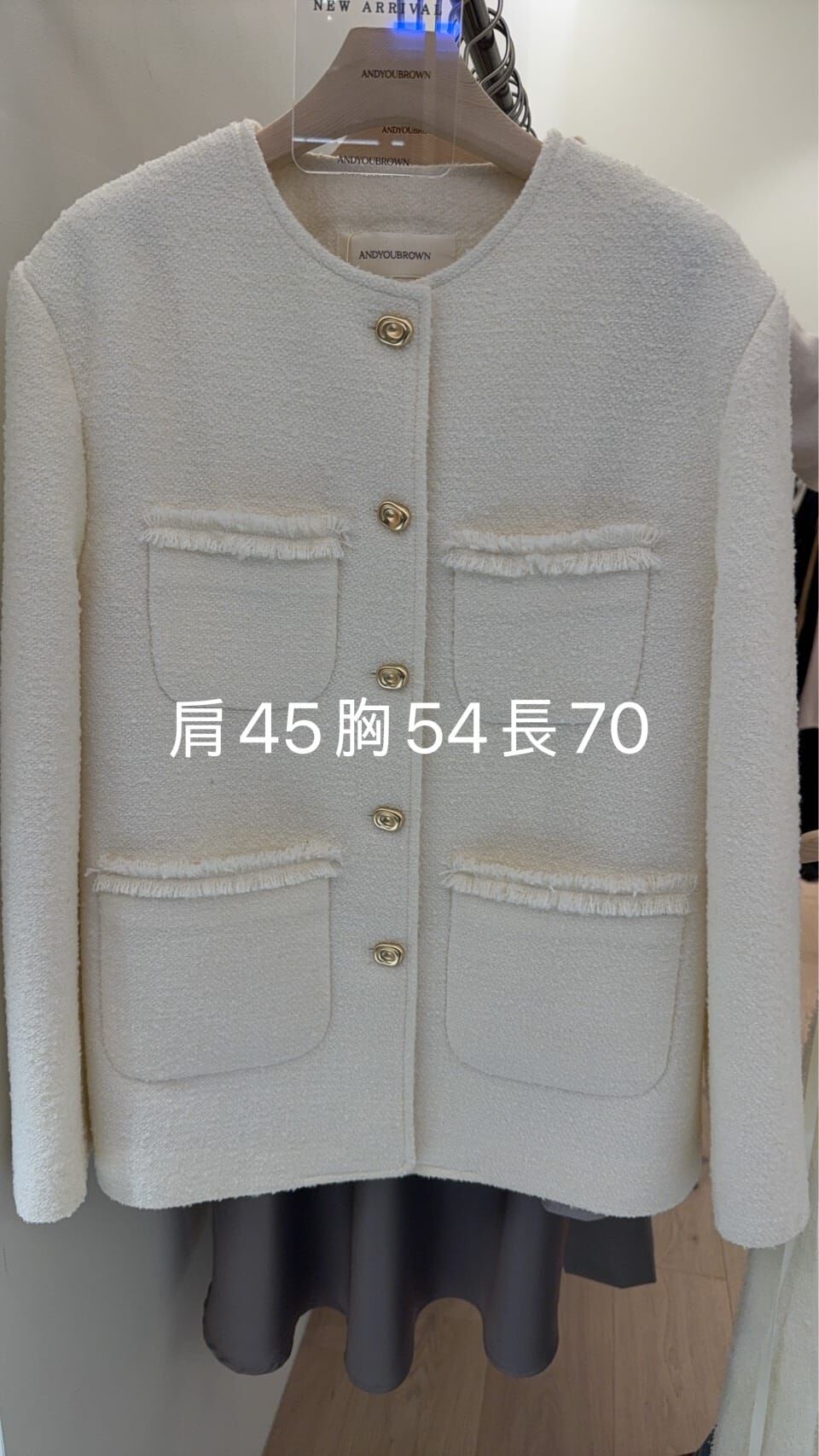 AY5501 小金扣四袋外套 *特價* (充值購物金不適用)
