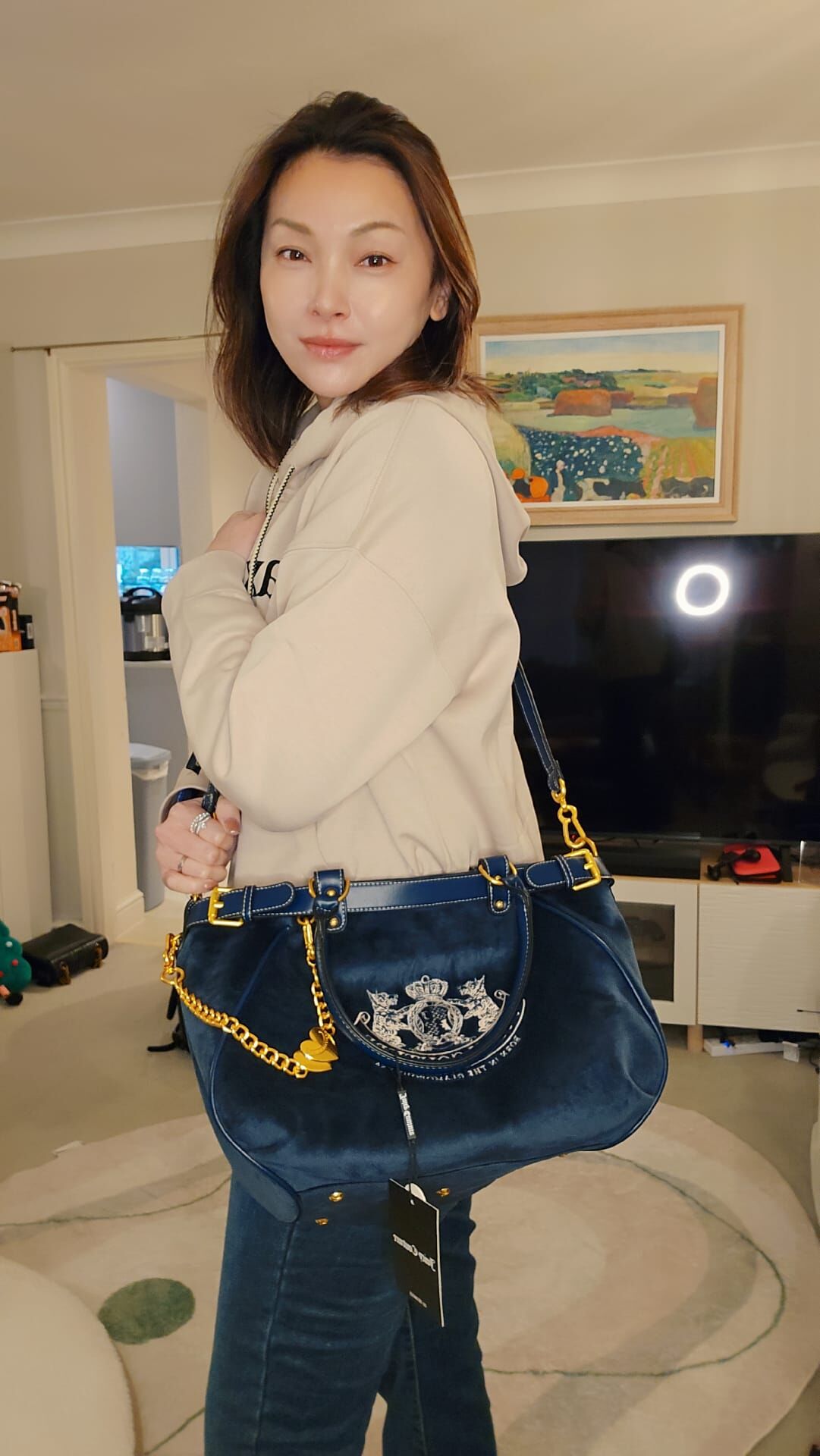 英國代購 (獨立訂單)-JUICY COUTURE Twin narraitve NAVY