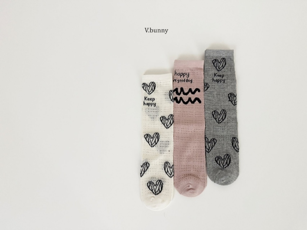 正韓春vbunny 手繪愛心長襪組