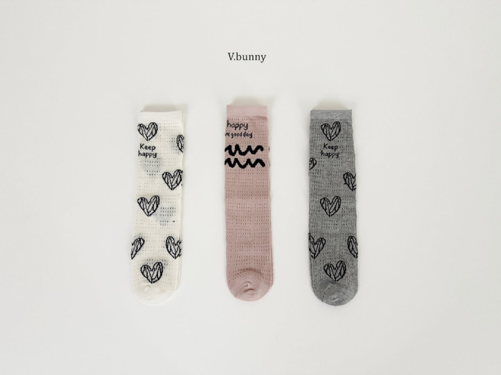 正韓春vbunny 手繪愛心長襪組