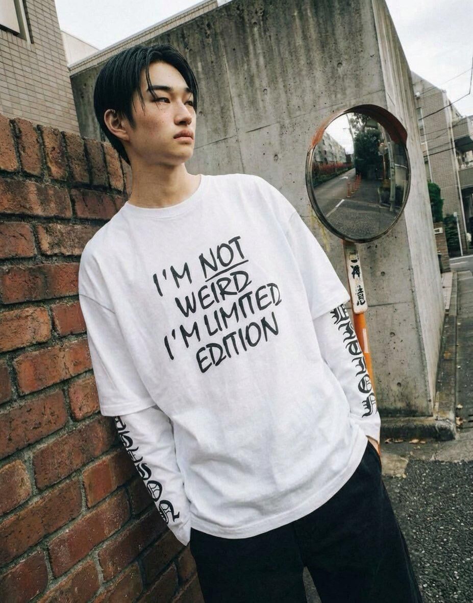 英文字長袖衫 P8H-152T