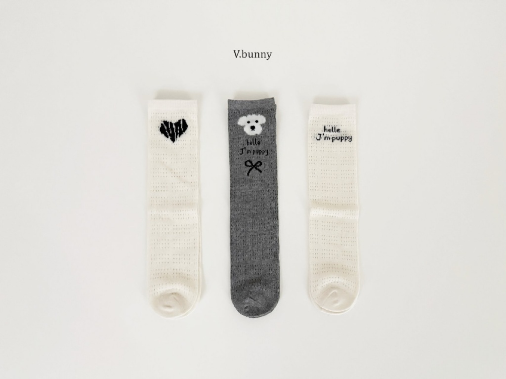 正韓春vbunny 狗狗愛心襪子組