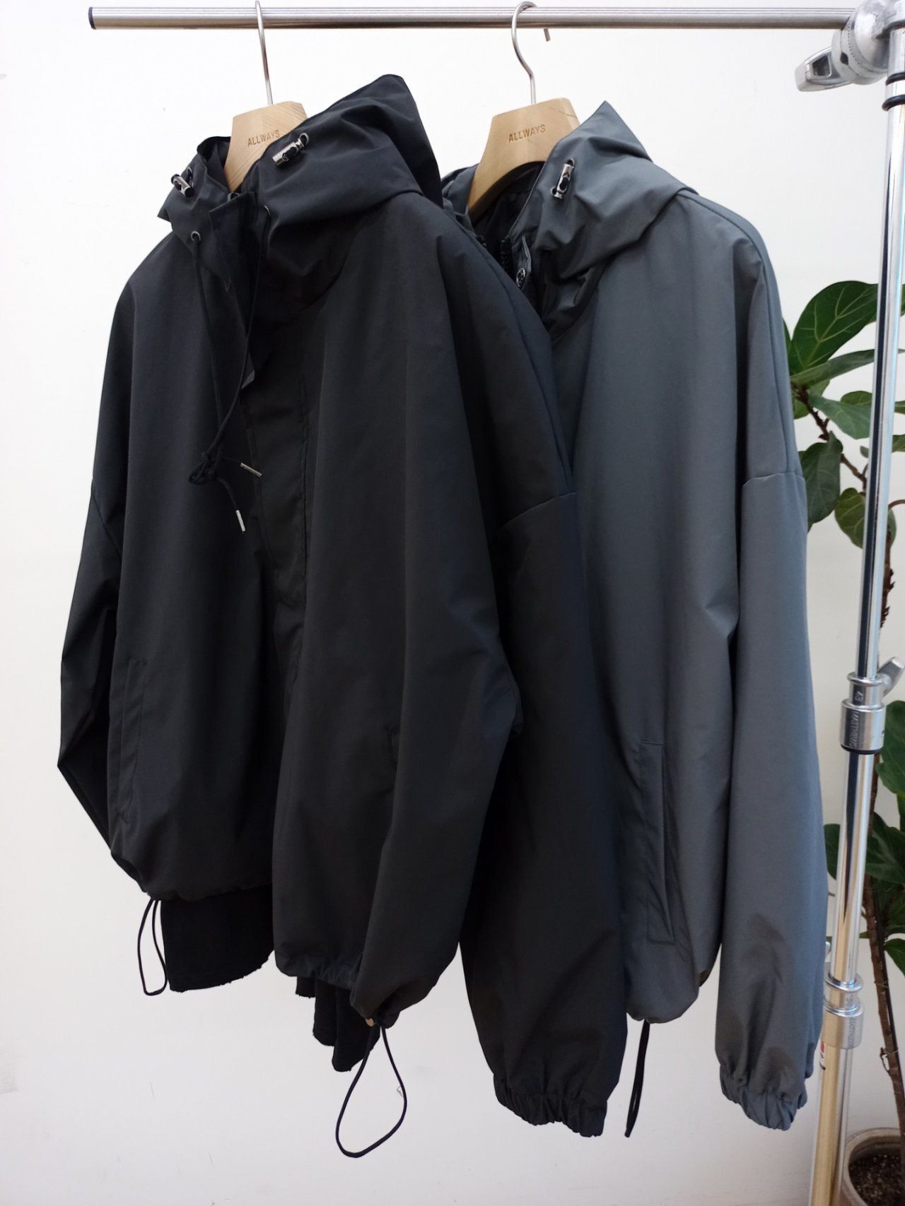 淨色連帽半拉鍊外套 ALLWAYS-050JK