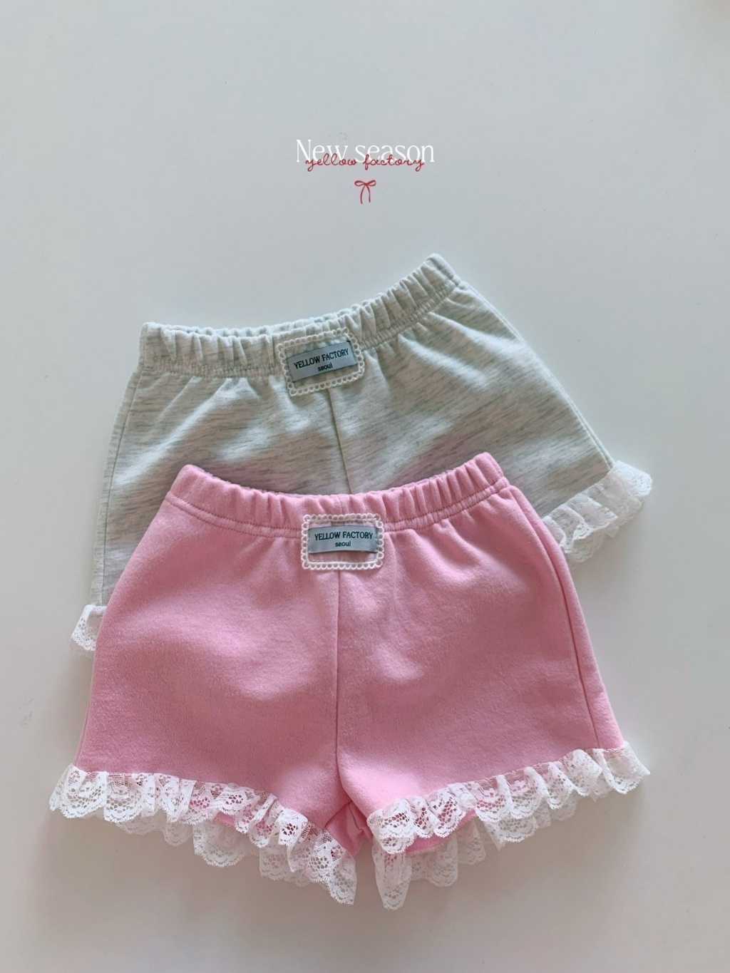 正韓春yellowfactory 蕾絲花邊短褲