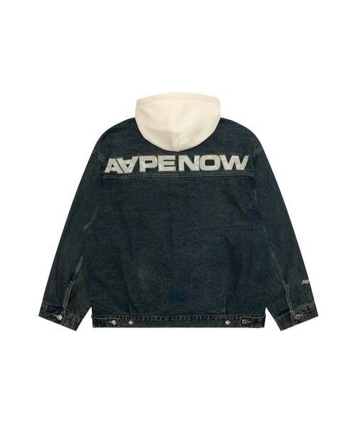 【AAPE】AAPE NOW DENIM JACKET(detachable)