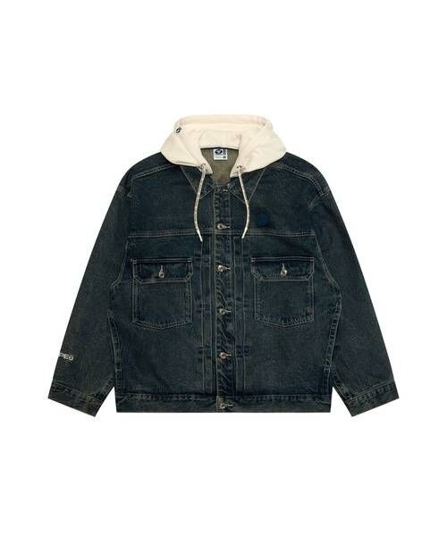 【AAPE】AAPE NOW DENIM JACKET(detachable)