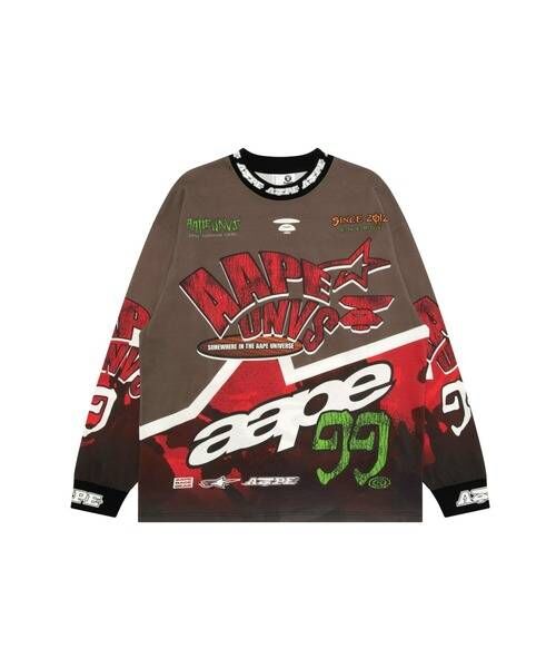 【AAPE】AAPE MAIN LONG SLEEVE TEE