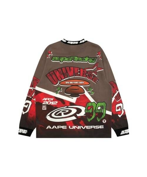 【AAPE】AAPE MAIN LONG SLEEVE TEE
