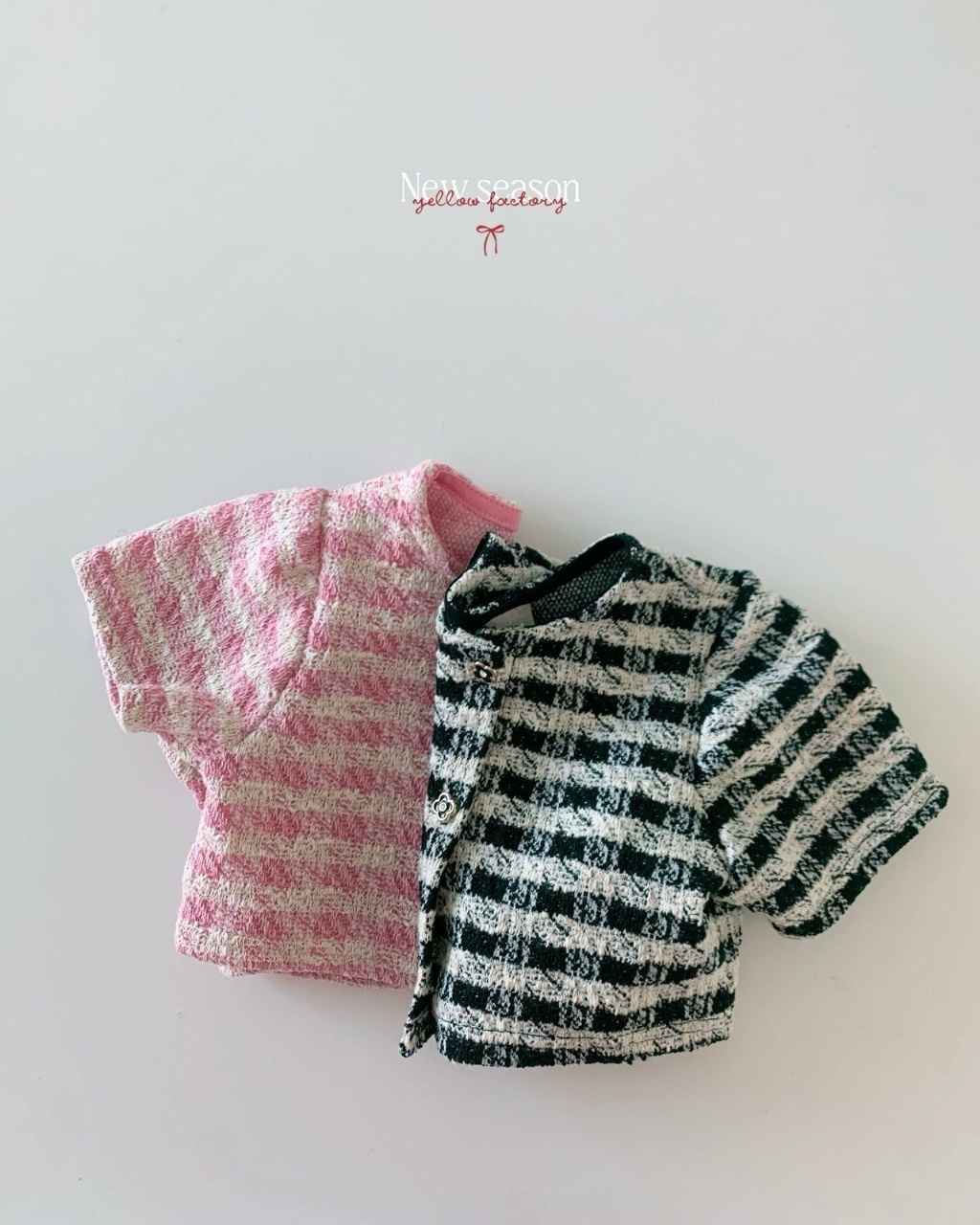 正韓春yellowfactory 小香風格紋外套