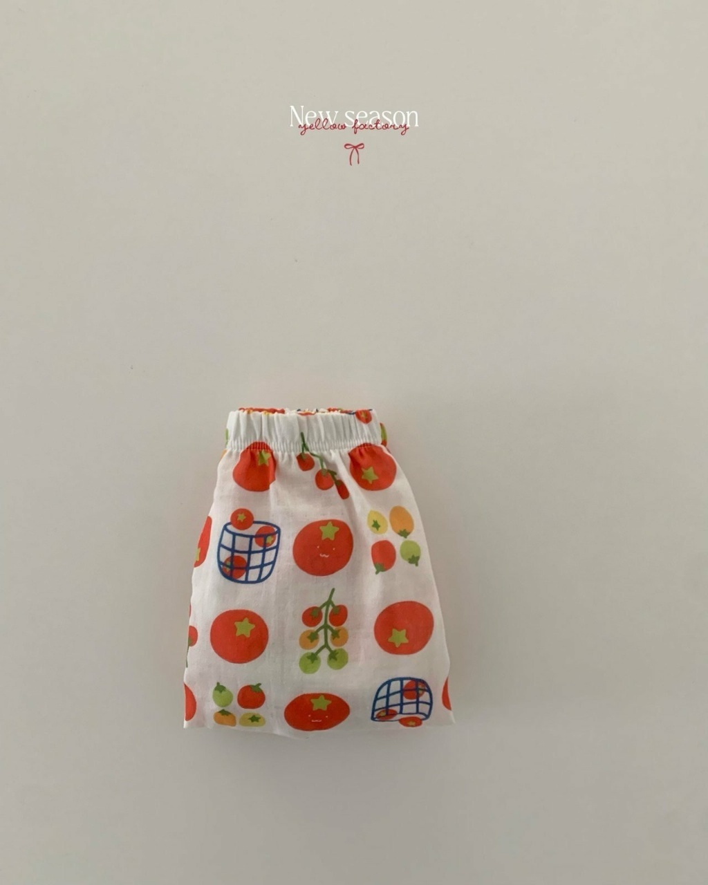 正韓春yellowfactory 星星番茄縮口褲