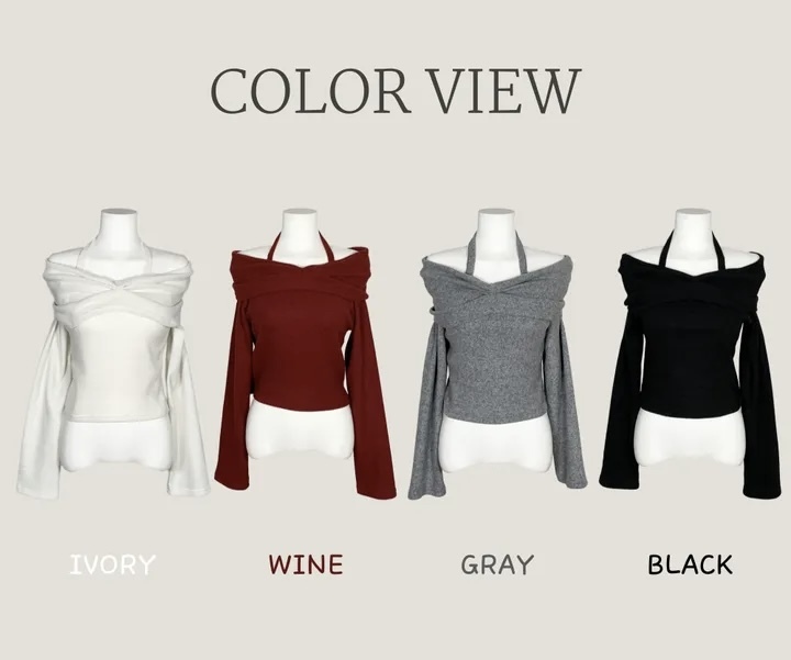 推！Halter Twisted Top