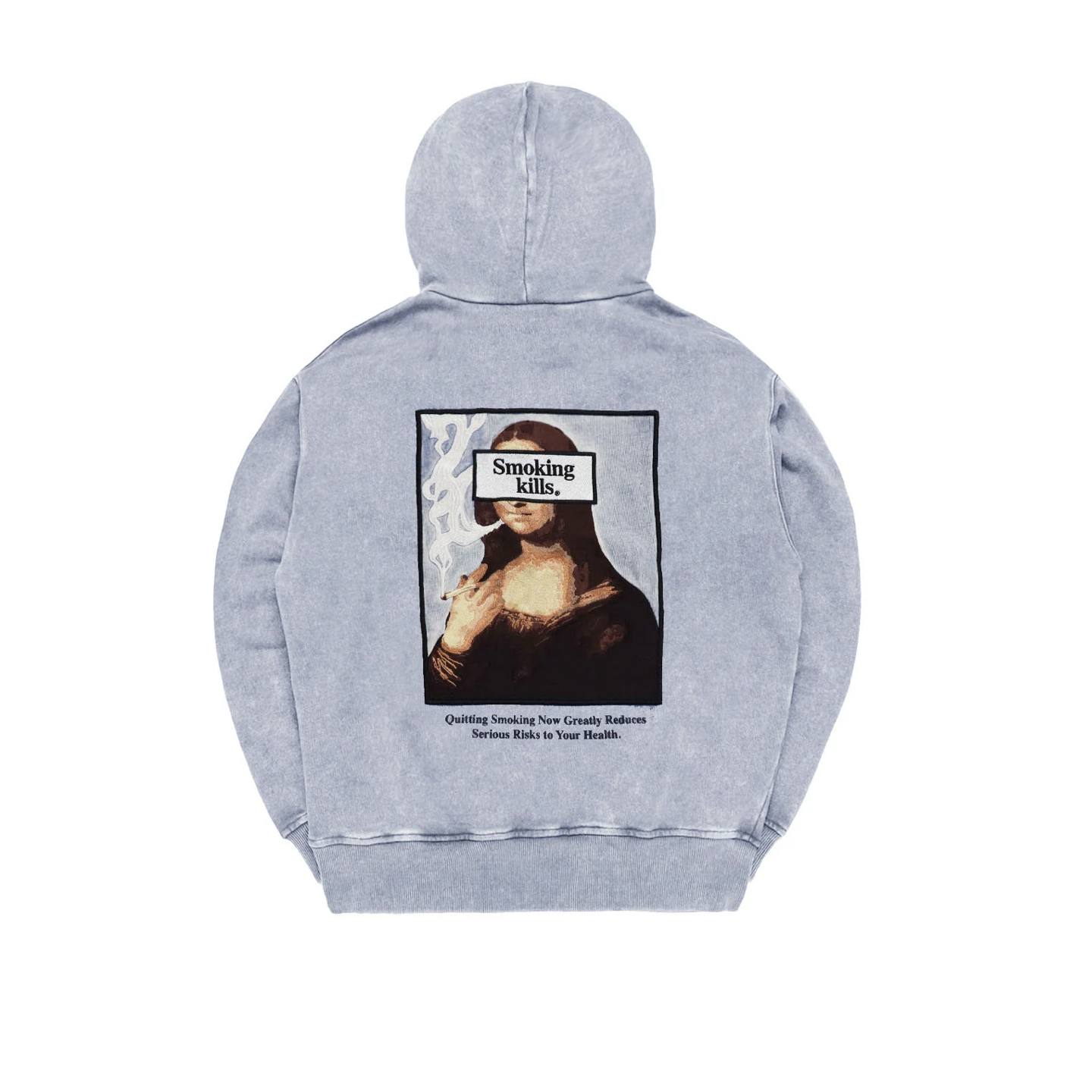【#FR2】0207熱門發售Acid Wash Smoking kills Embroidery Art Hoodie