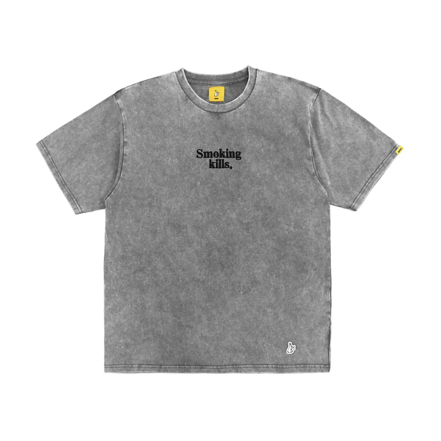 【#FR2】0207熱門發售Acid Wash Smoking kills Embroidery Art T-shirt