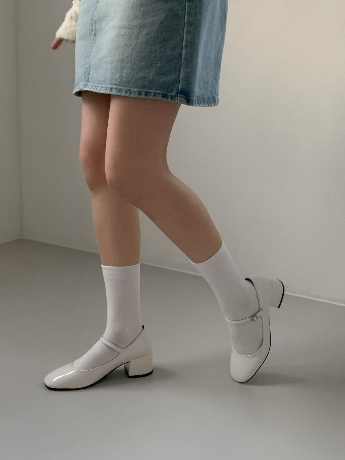 法式女子粗跟漆皮瑪莉珍娃娃鞋 / 3色