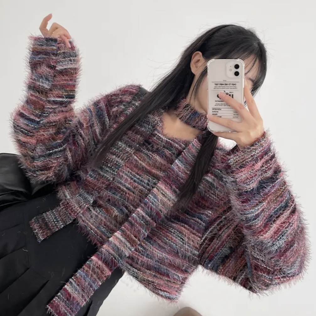 Bokashi Stripe Scarf Set