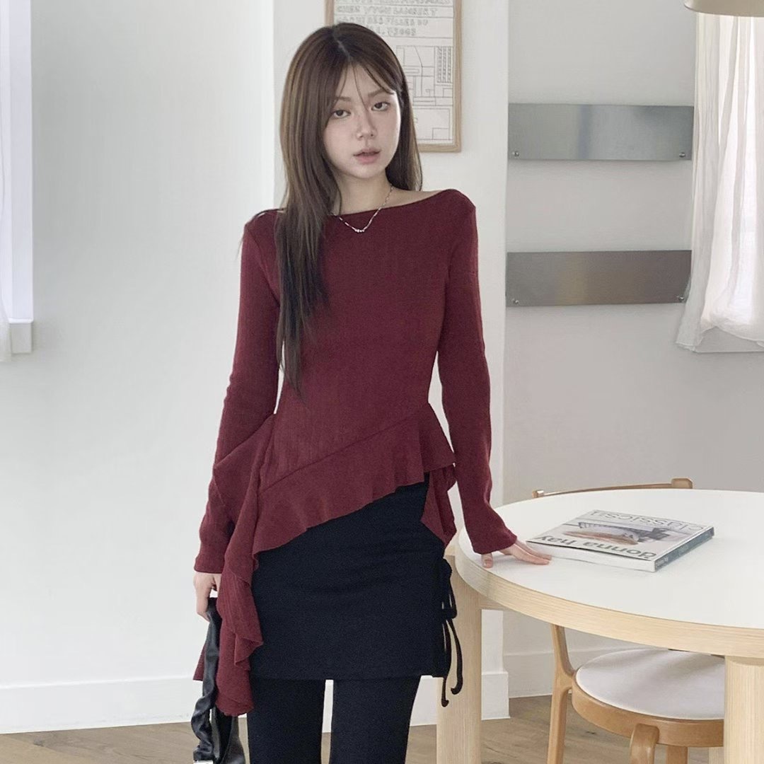 Imprt Frill Knit