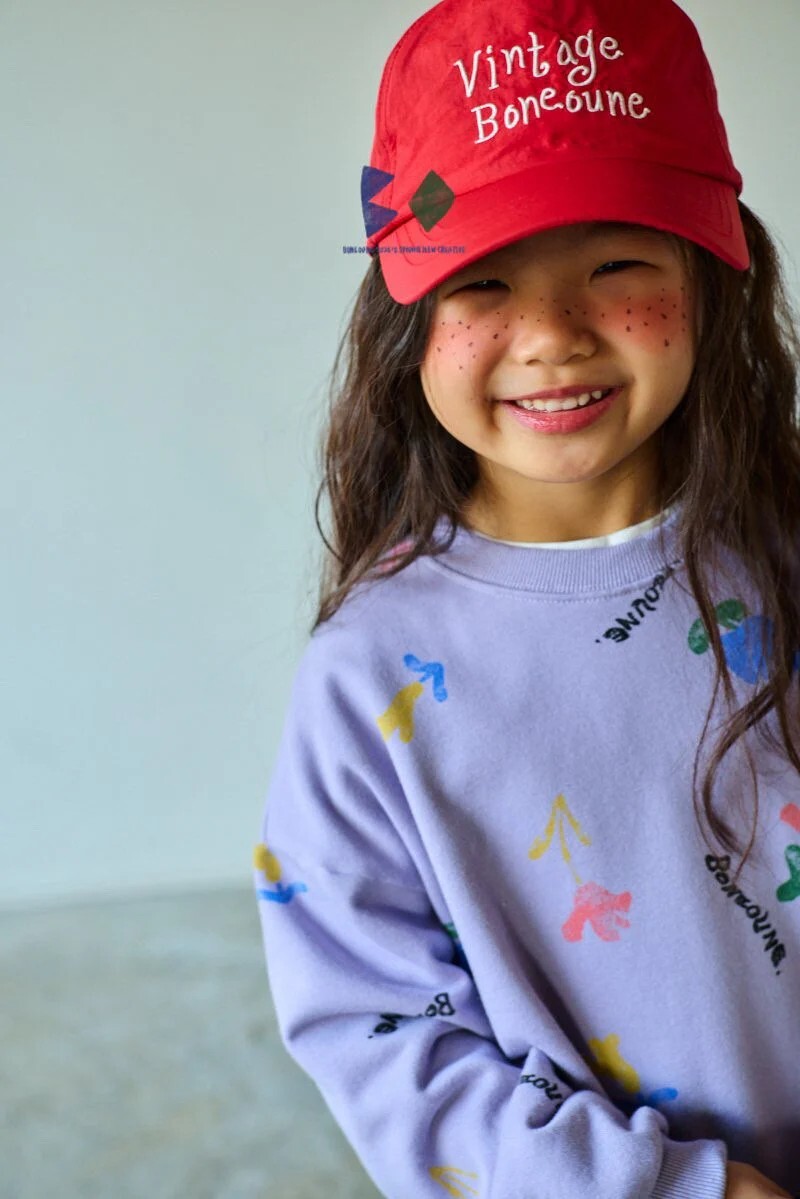 90-160 BN 原創花朵大學T 2色