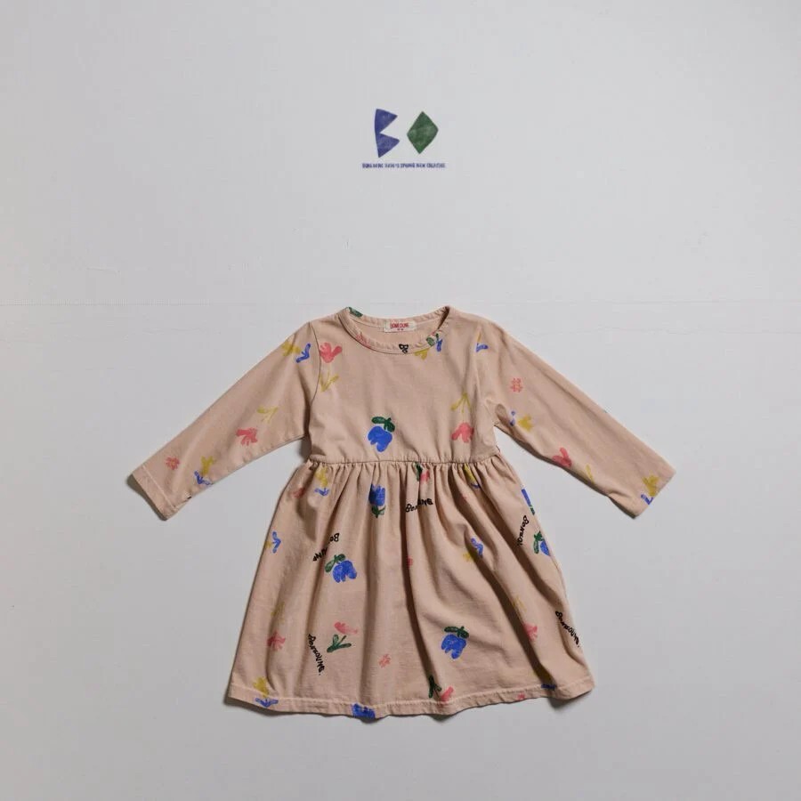 90-130 BN 原創花朵洋裝