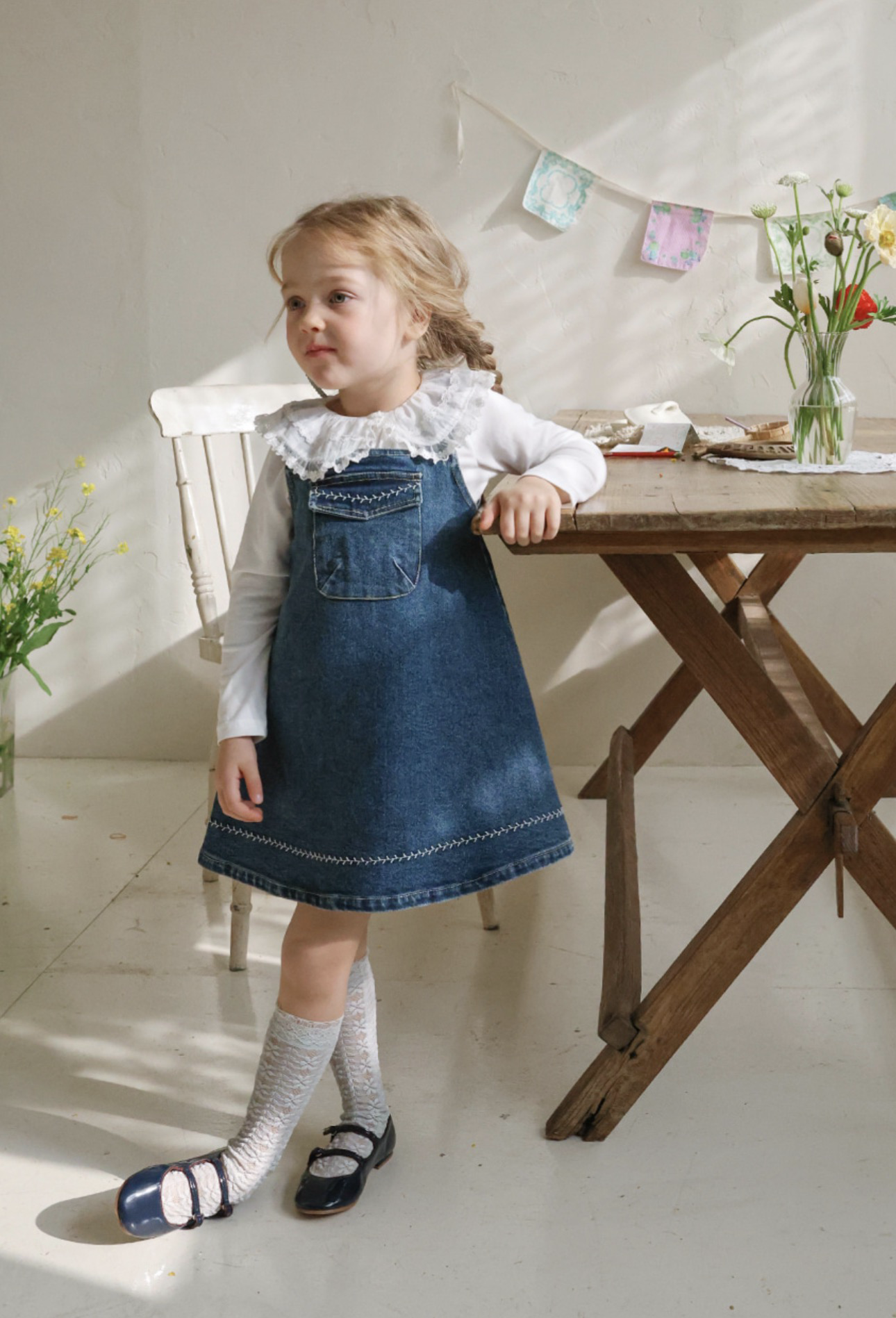 Flo Eva Denim Jump Skirt