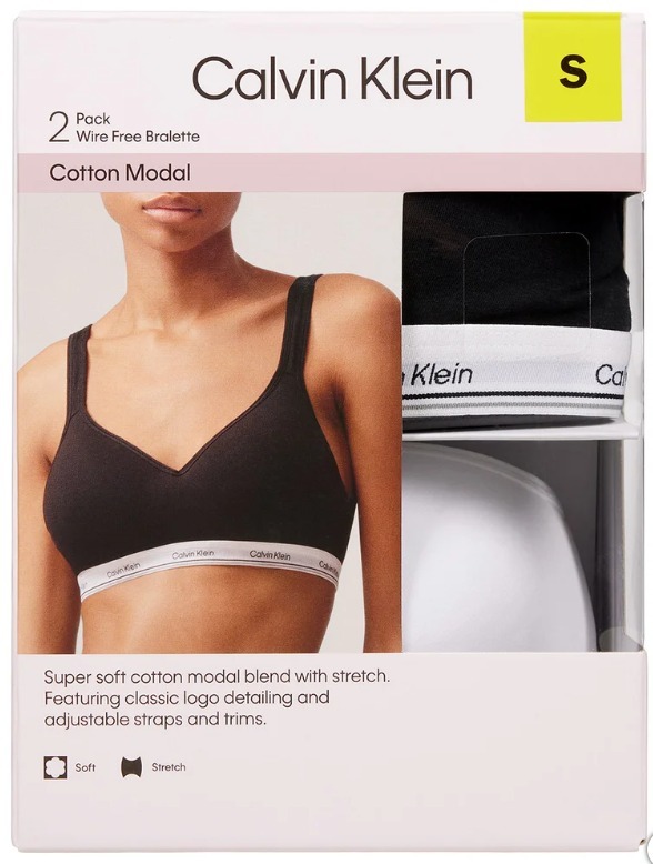OBS329 Calvin Klein Women’s Balance Wirefree Bra, 2-pack